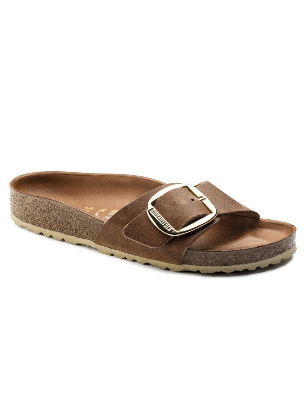 Birkenstock Madrid Big Buckle Mule in Cognac